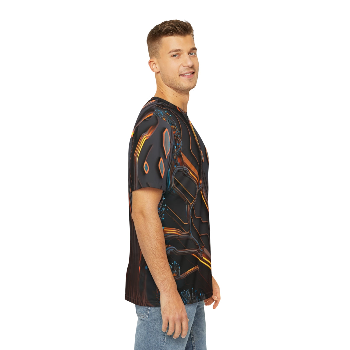 "X2.o7zvx" Men's Polyester Tee (AOP)