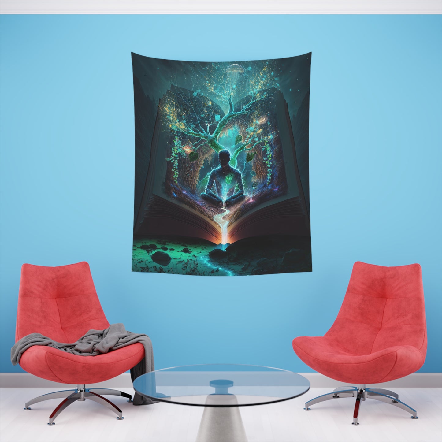 "LIFE" Printed Wall Tapestry