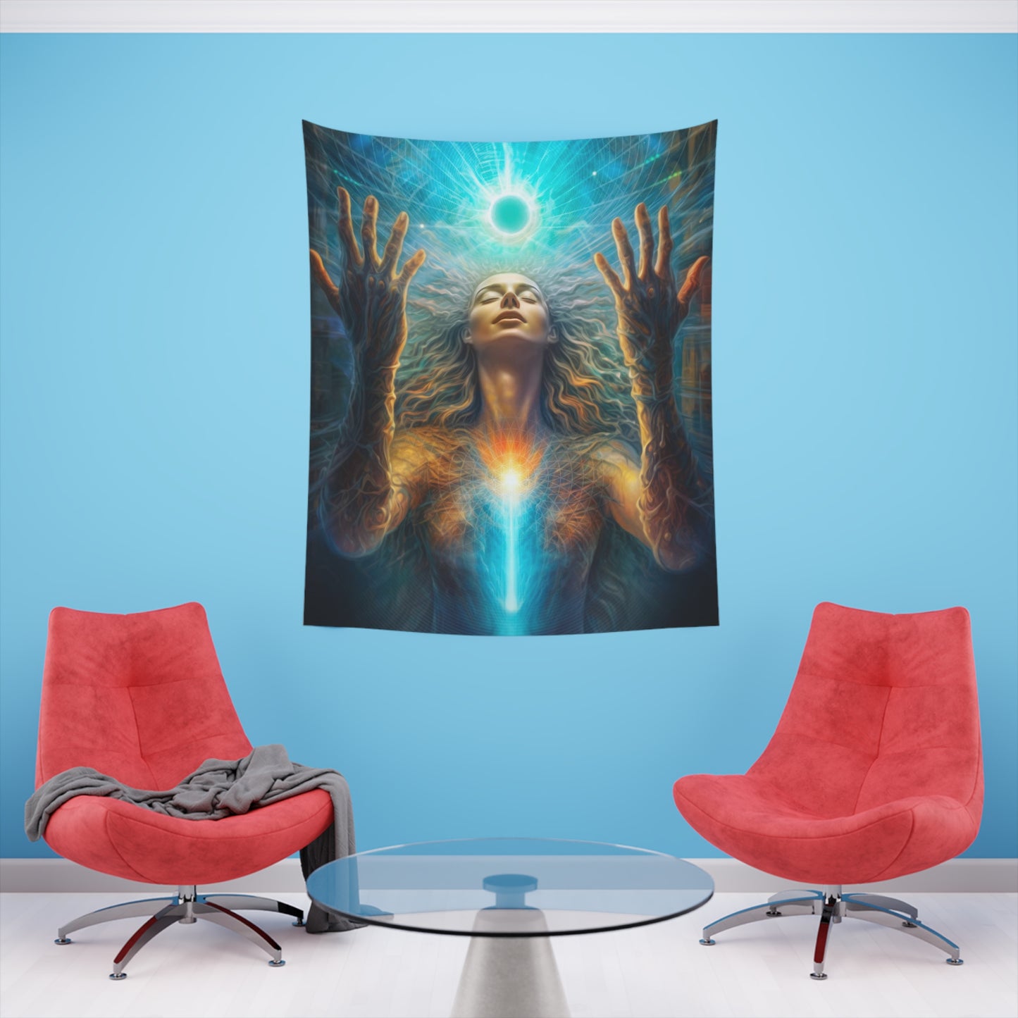 "SURRENDER" Printed Wall Tapestry