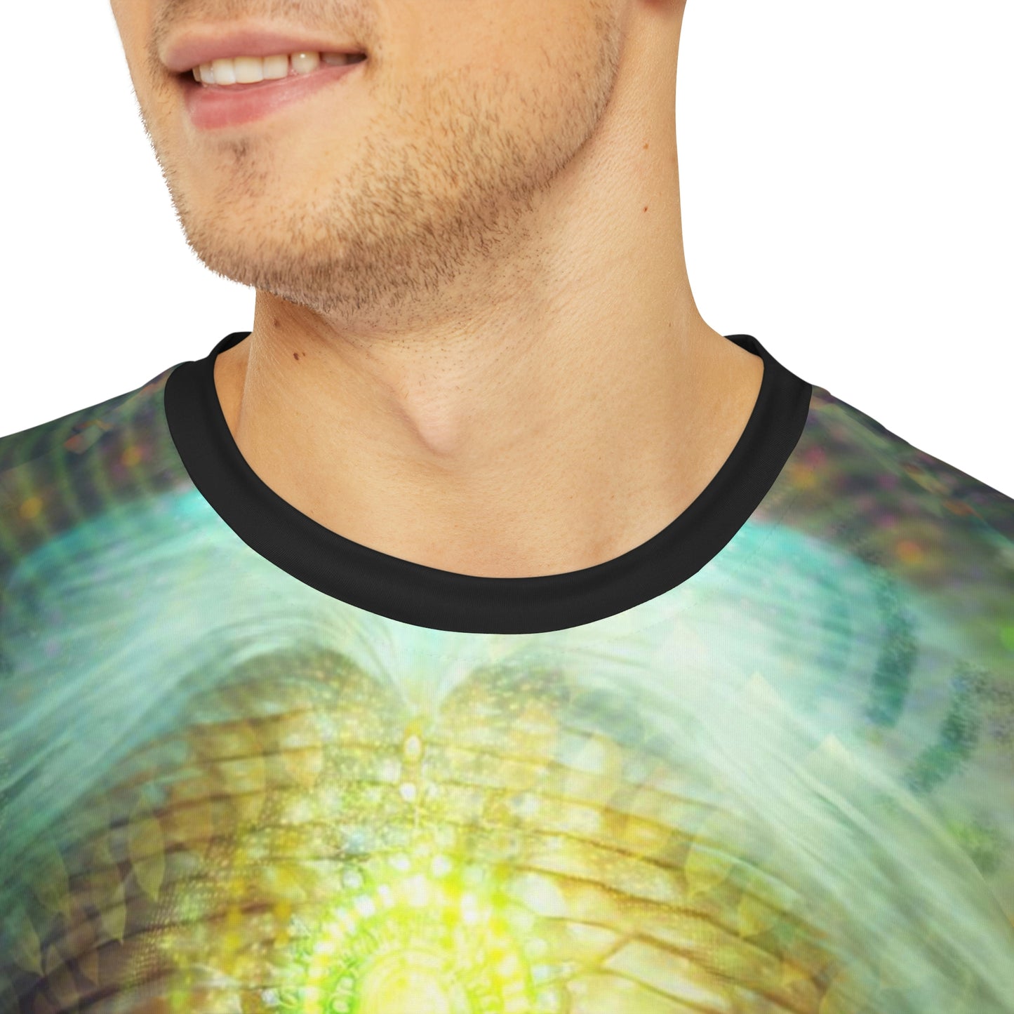 "SACRED WISDOM" Men's Polyester Tee (AOP)