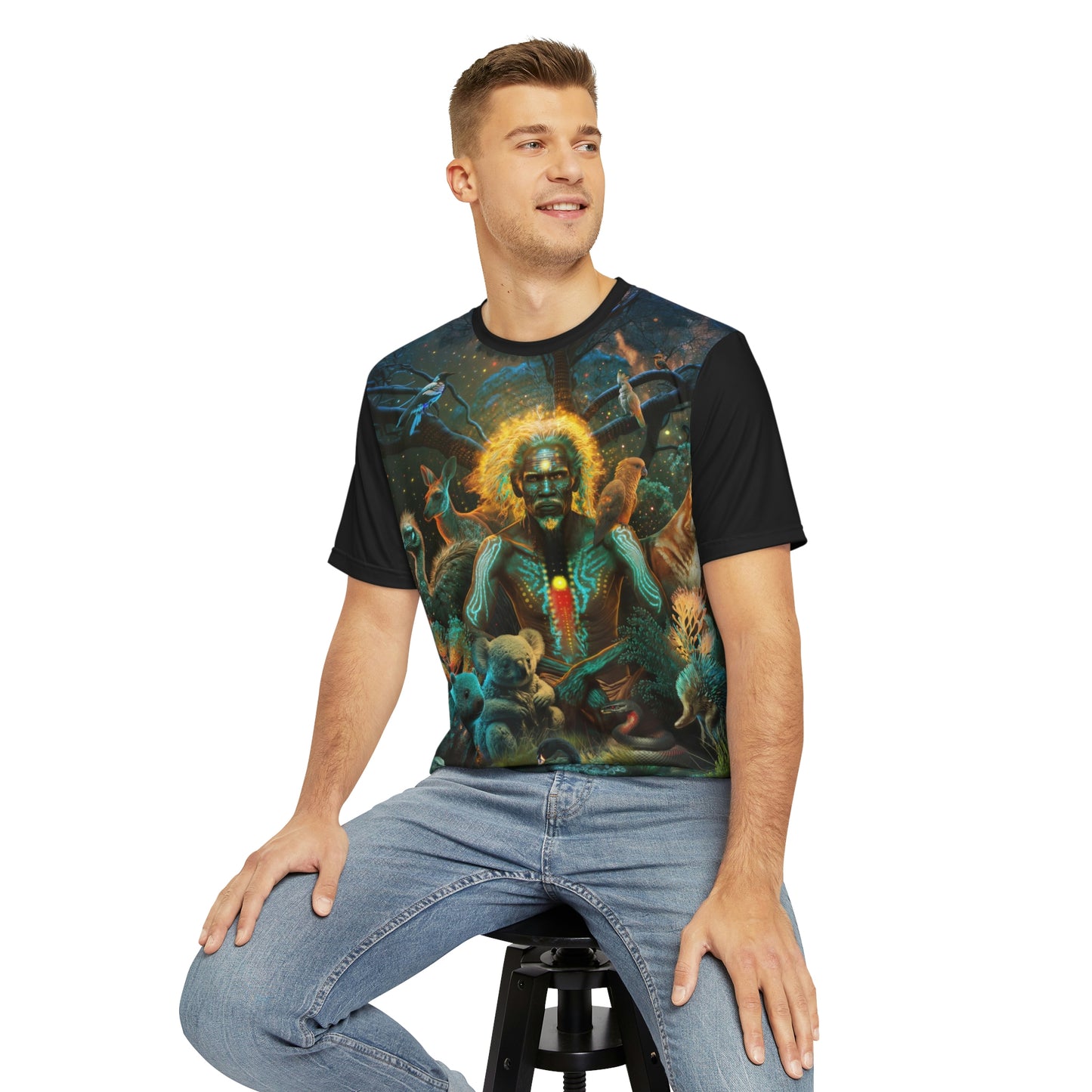 "ALWAYS DREAMING" Men's Polyester Tee (AOP)