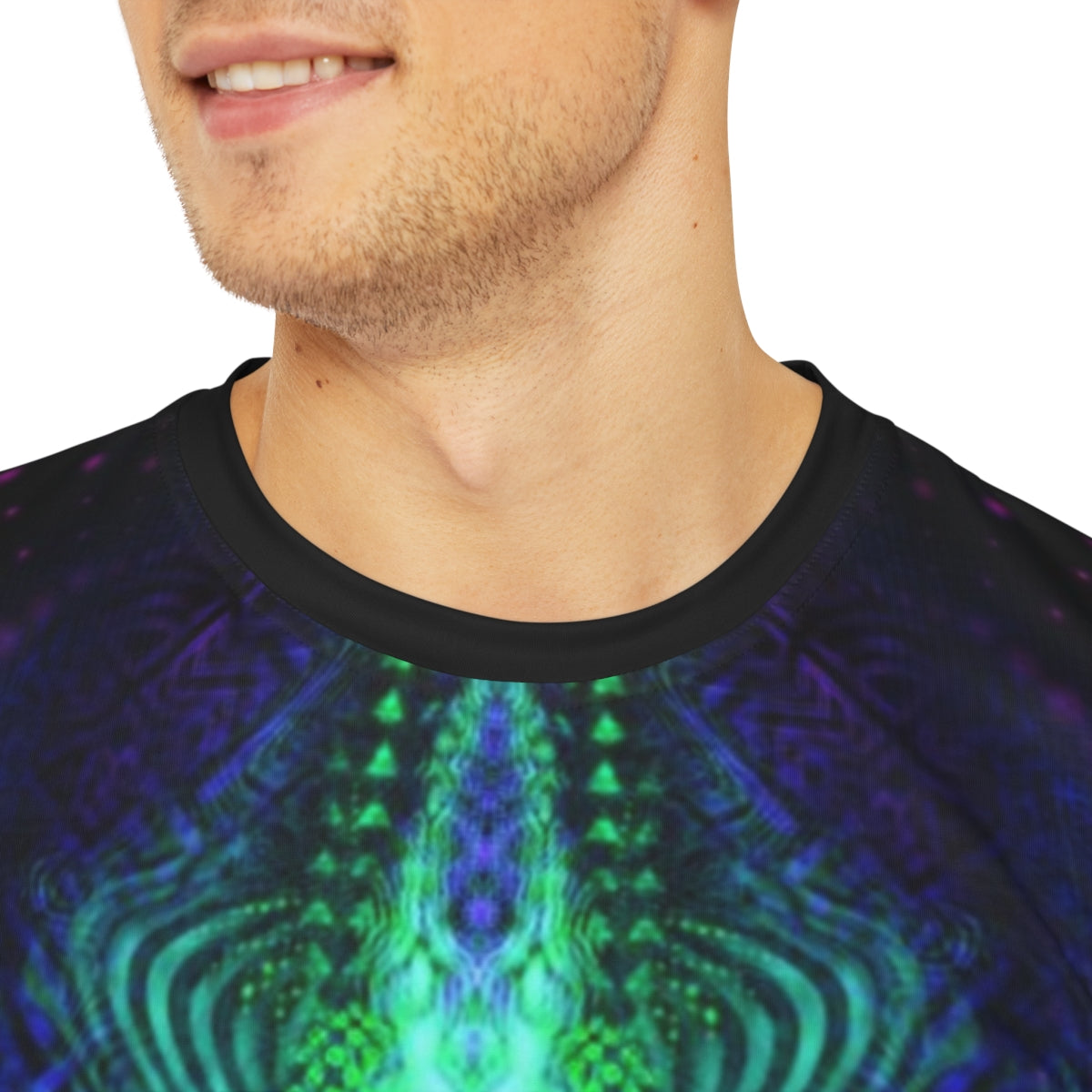 "DIGITAL SHAMAN" Men's Polyester Tee (AOP)