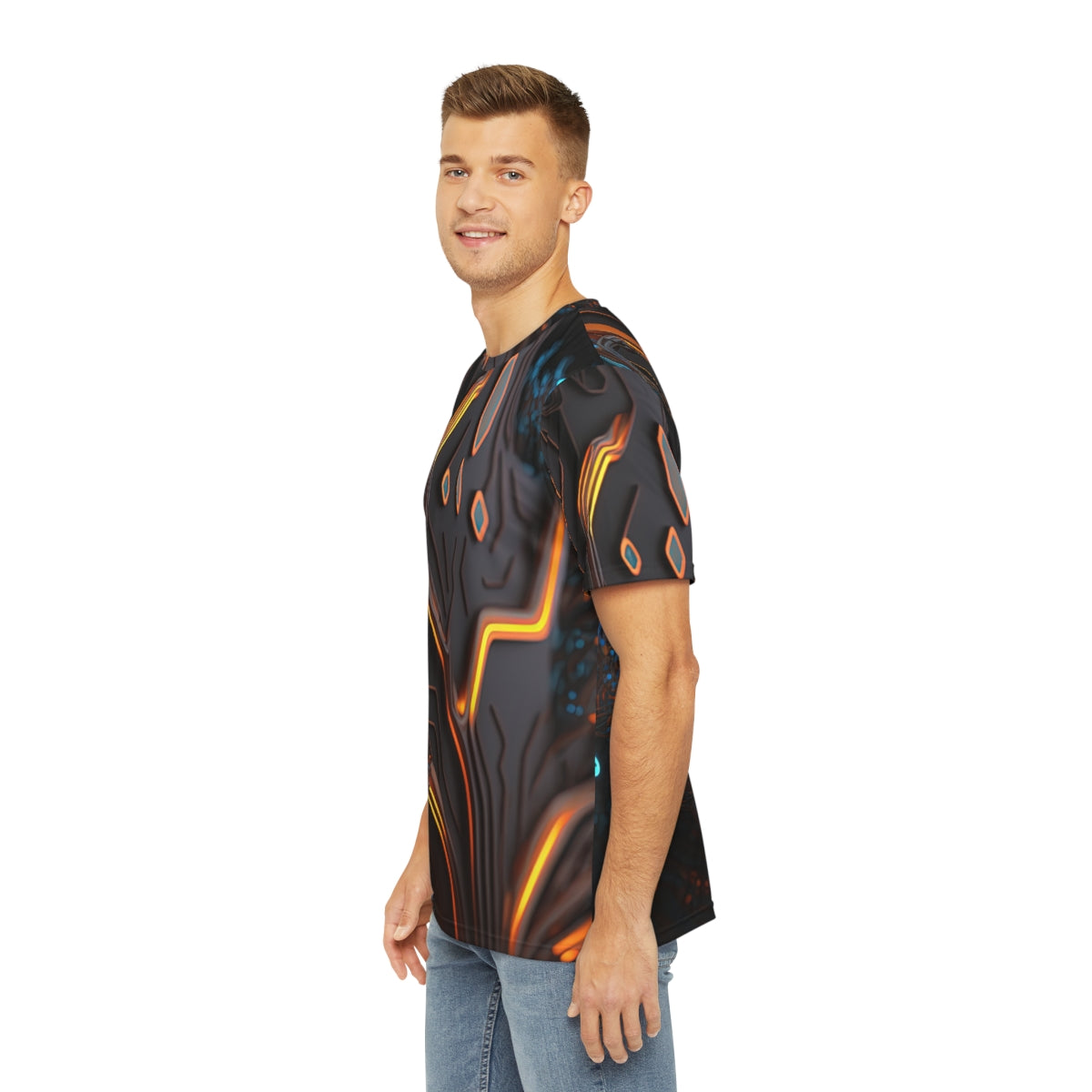 "X2.o7zvx" Men's Polyester Tee (AOP)