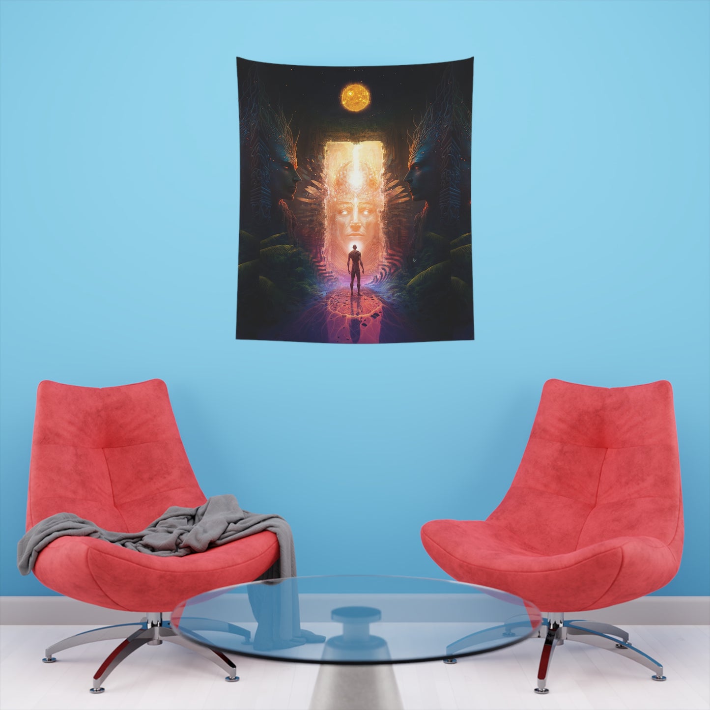 "LIFE" Printed Wall Tapestry