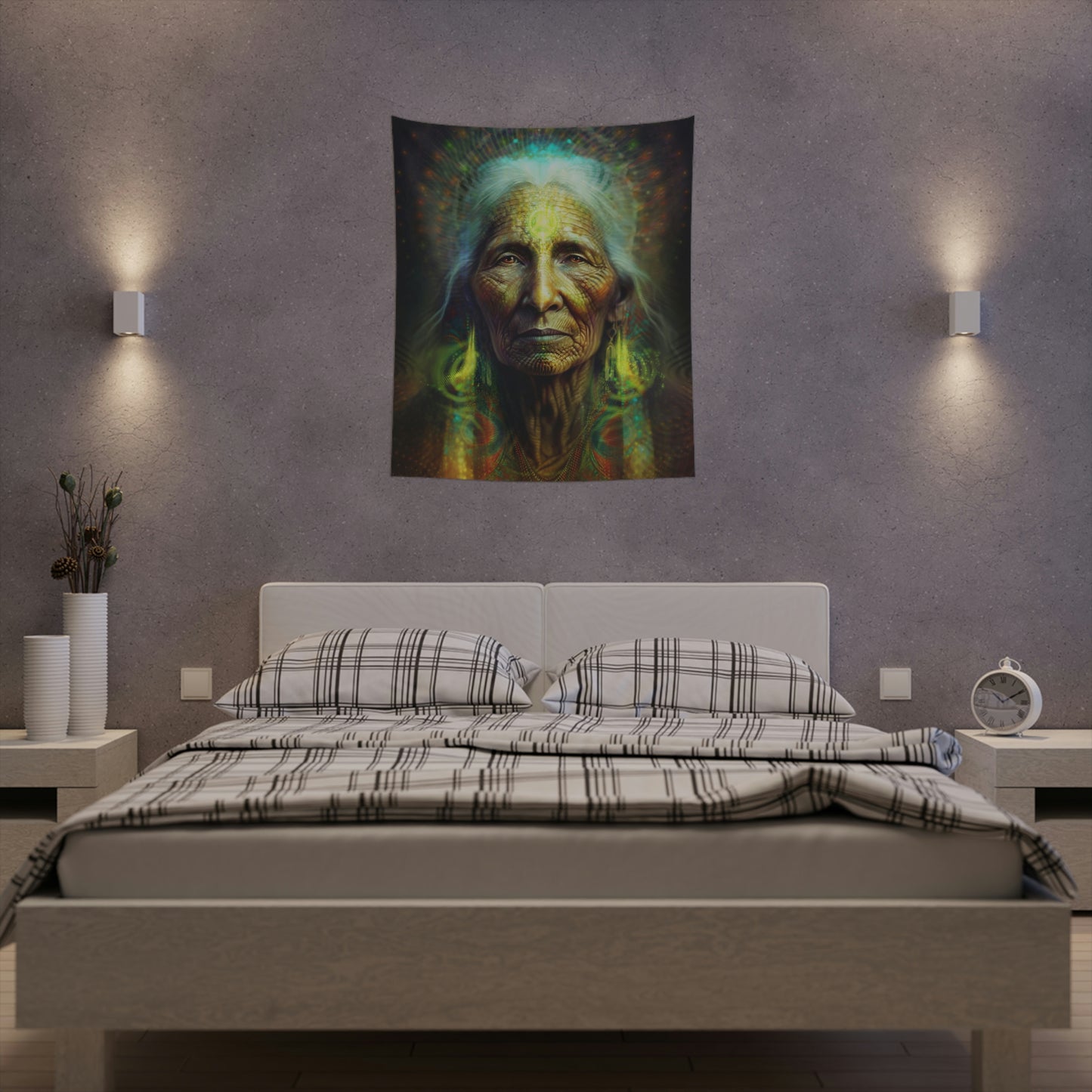 "SACRED WISDOM" Printed Wall Tapestry