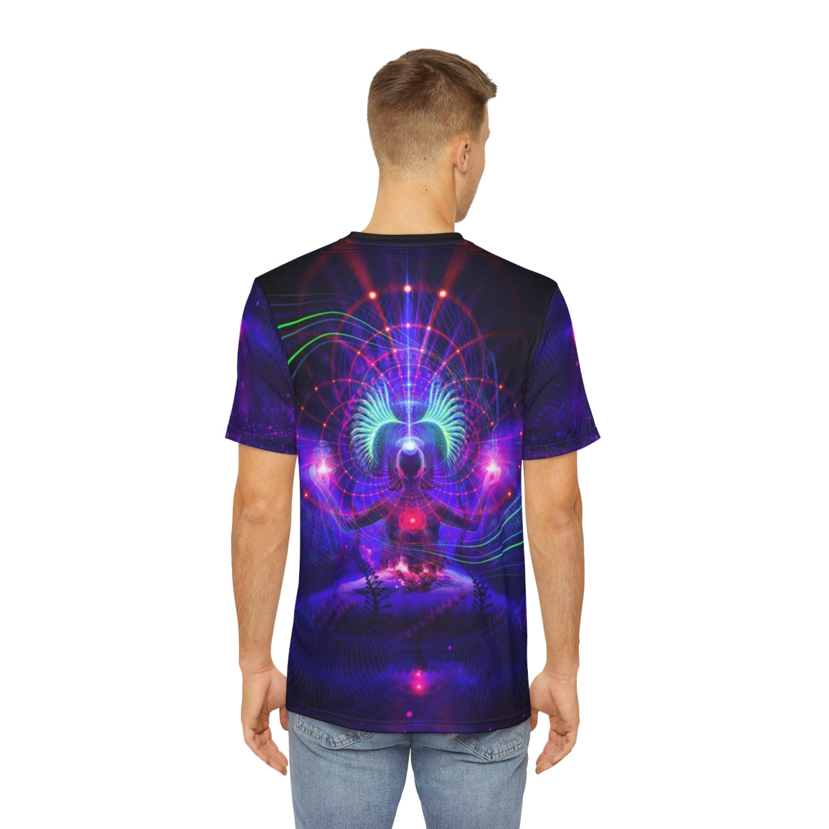 "CRYPTOCHROMA" Men's Polyester Tee (AOP)