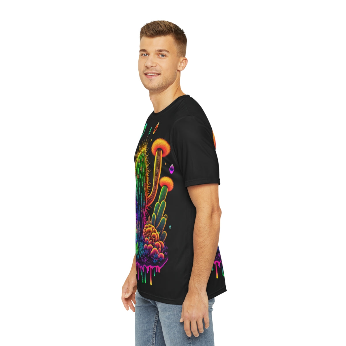 "KAKTUS" Men's Polyester Tee (AOP)