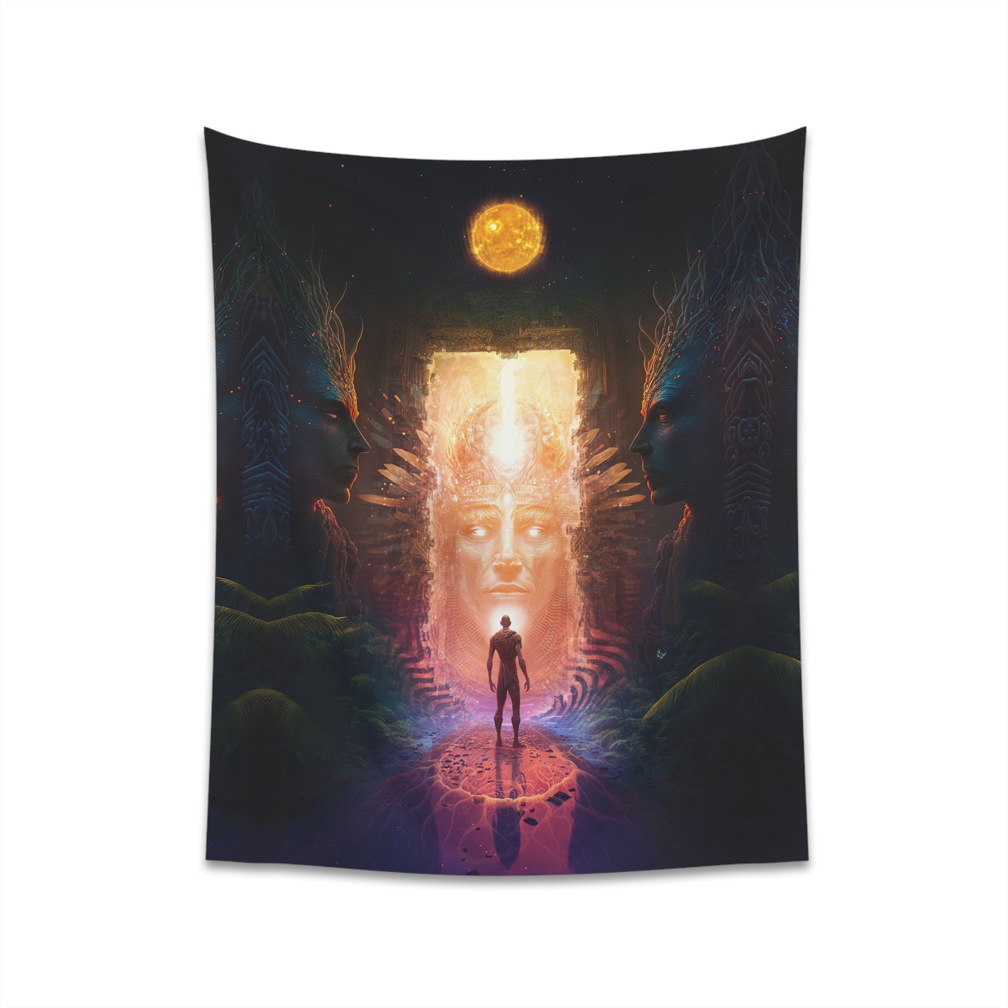 "OPENING" Printed Wall Tapestry