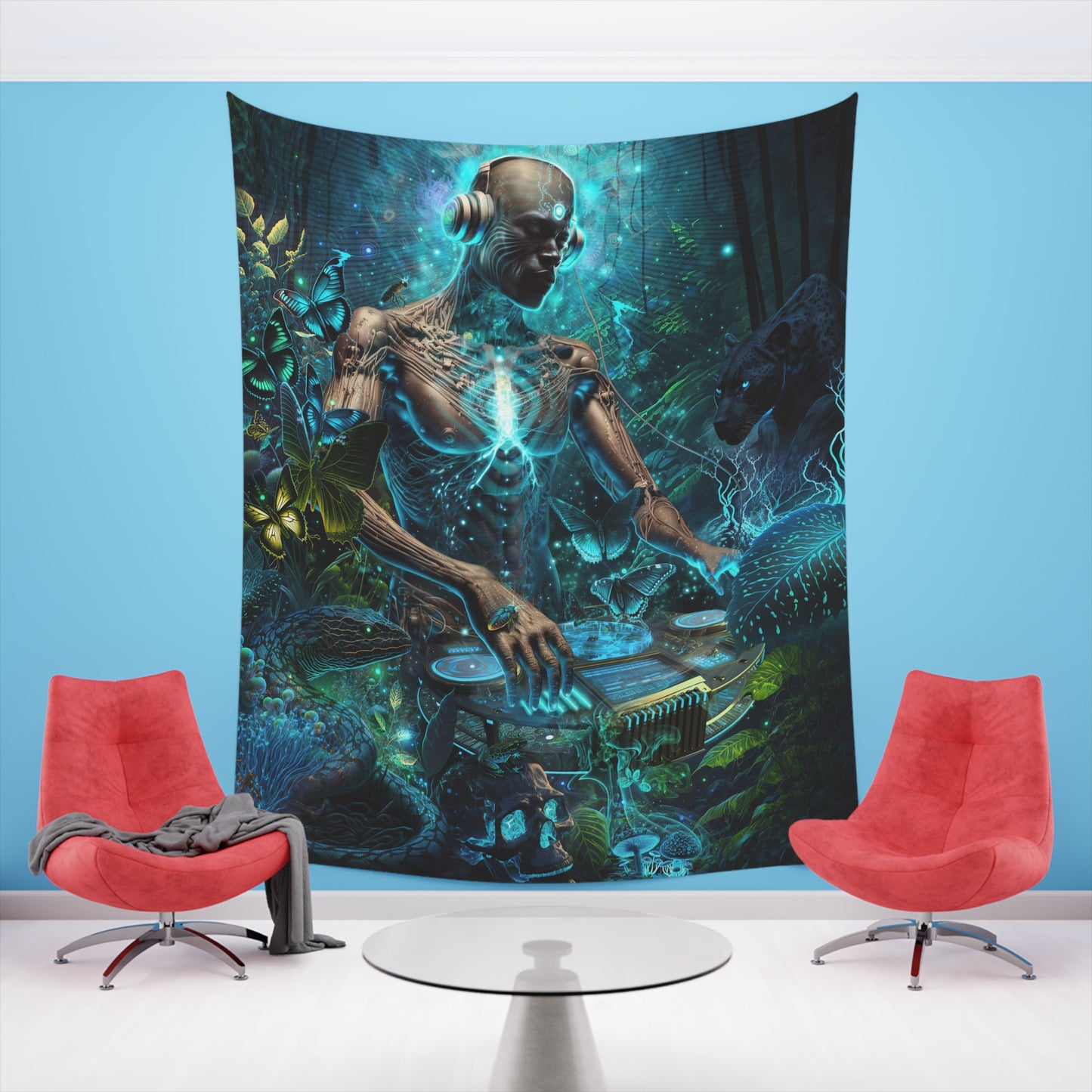 "BIOSONIC" Printed Wall Tapestry