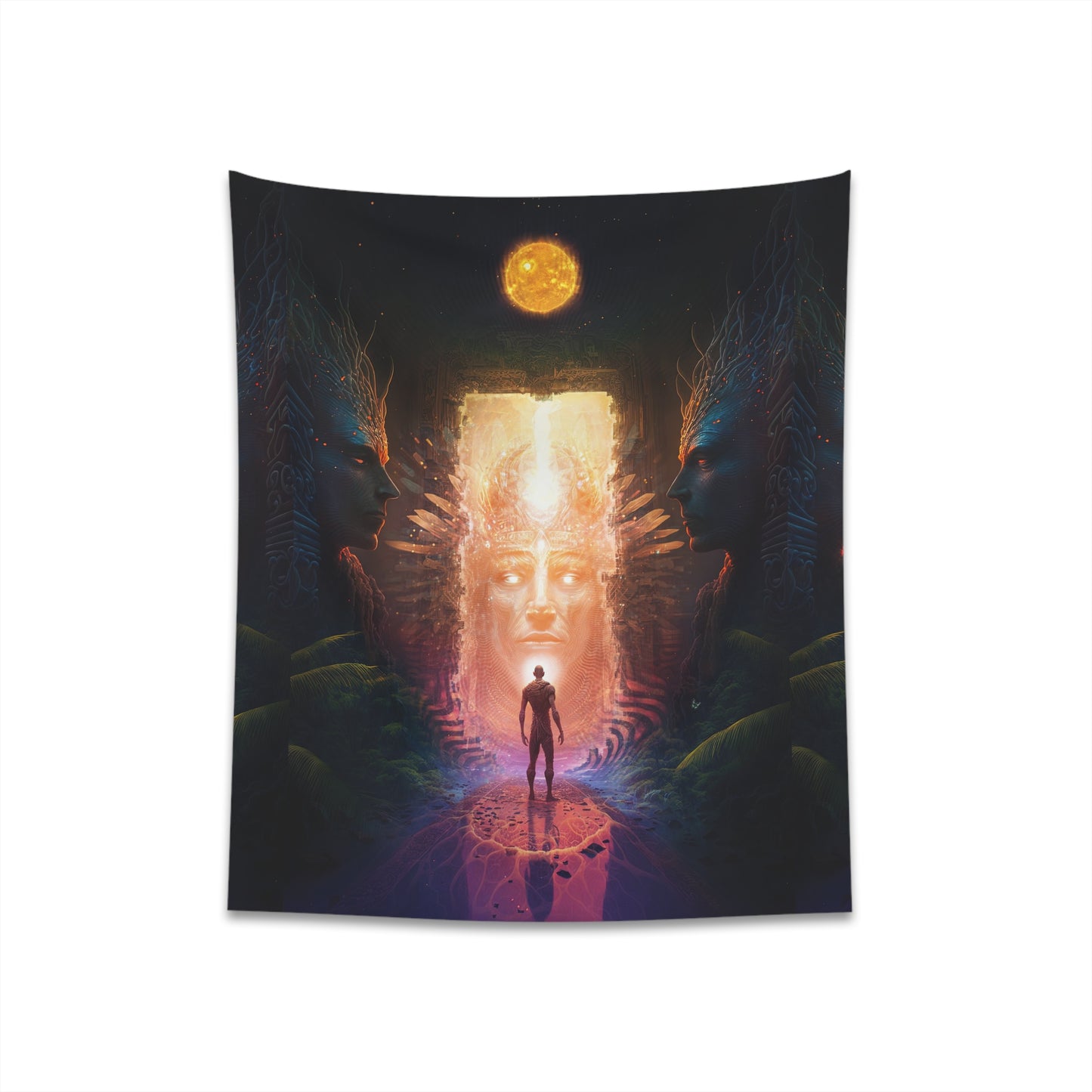 "OPENING" Printed Wall Tapestry