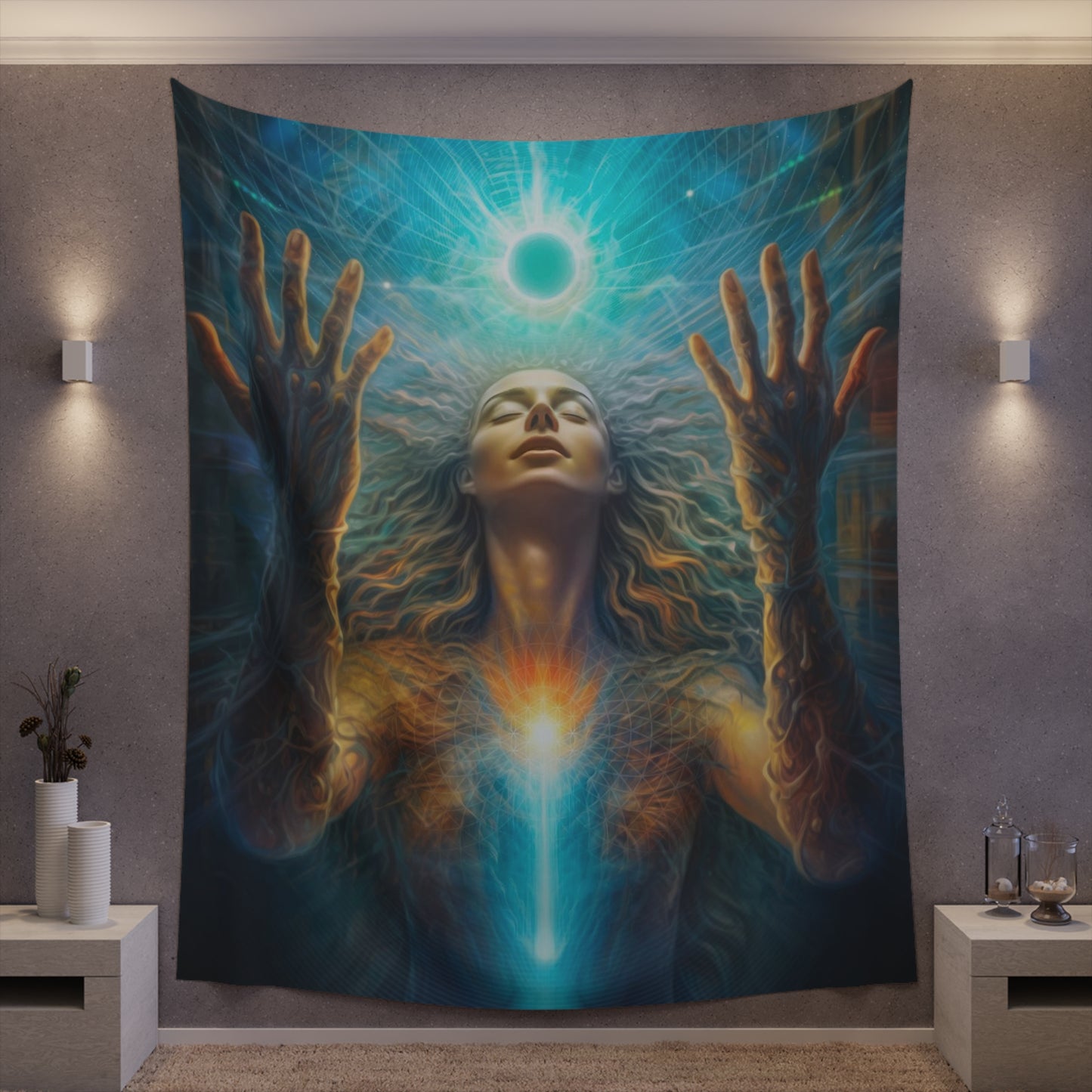 "SURRENDER" Printed Wall Tapestry