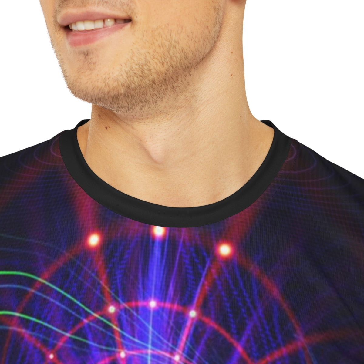 "CRYPTOCHROMA" Men's Polyester Tee (AOP)