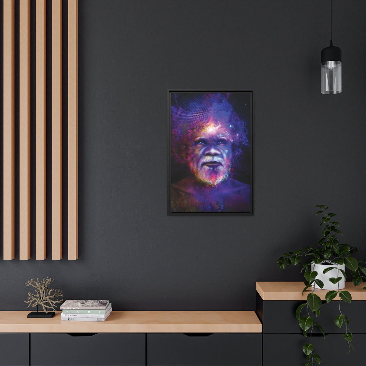 "DREAMER" Matte Canvas, Black Frame