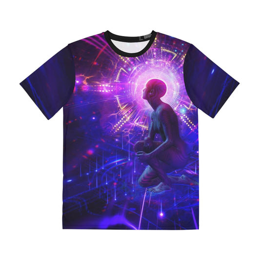 "SECRET VIBRATION" Men's Polyester Tee (AOP)