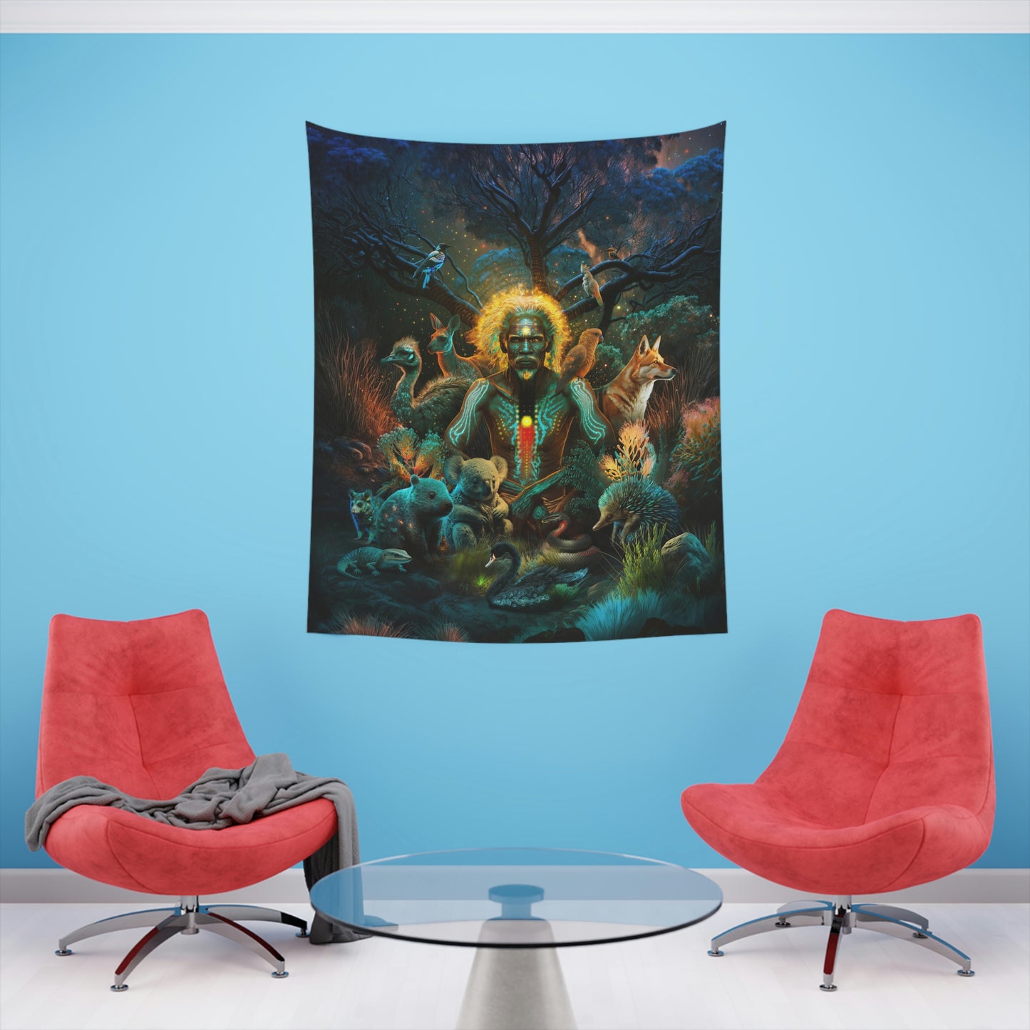 "ALWAYS DREAMING" Printed Wall Tapestry