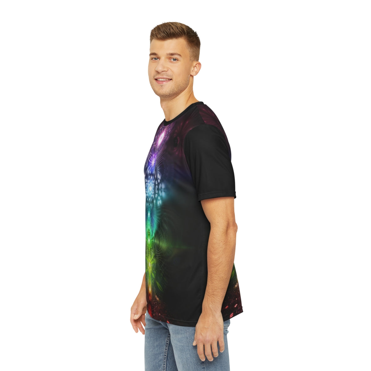 "CHAKRAS" Men's Polyester Tee (AOP)