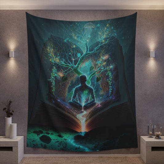 "LIFE" Printed Wall Tapestry