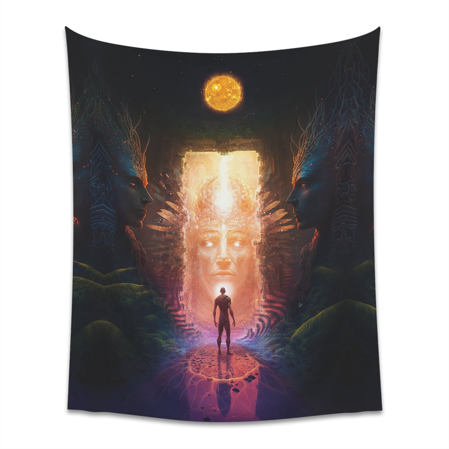 "OPENING" Printed Wall Tapestry