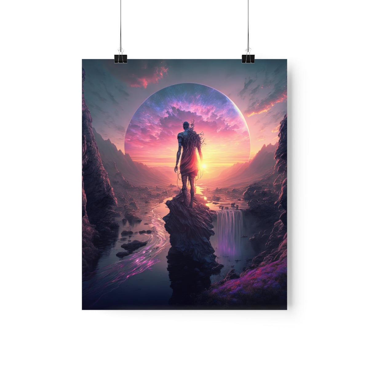 "HE WHO WANDERS IS NOT LOST" Premium Matte Vertical Posters