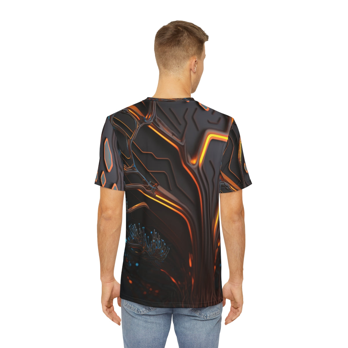 "X2.o7zvx" Men's Polyester Tee (AOP)