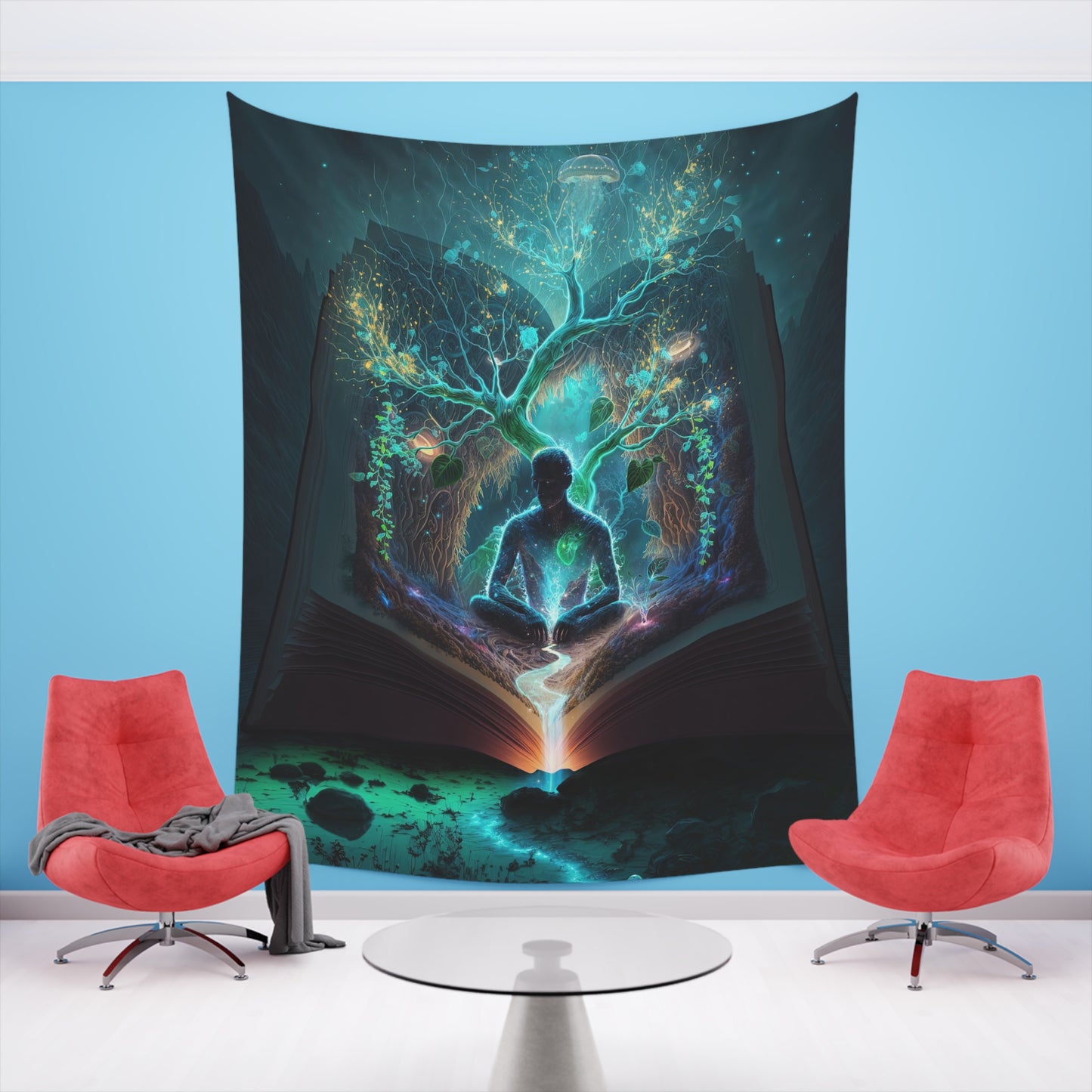 "LIFE" Printed Wall Tapestry