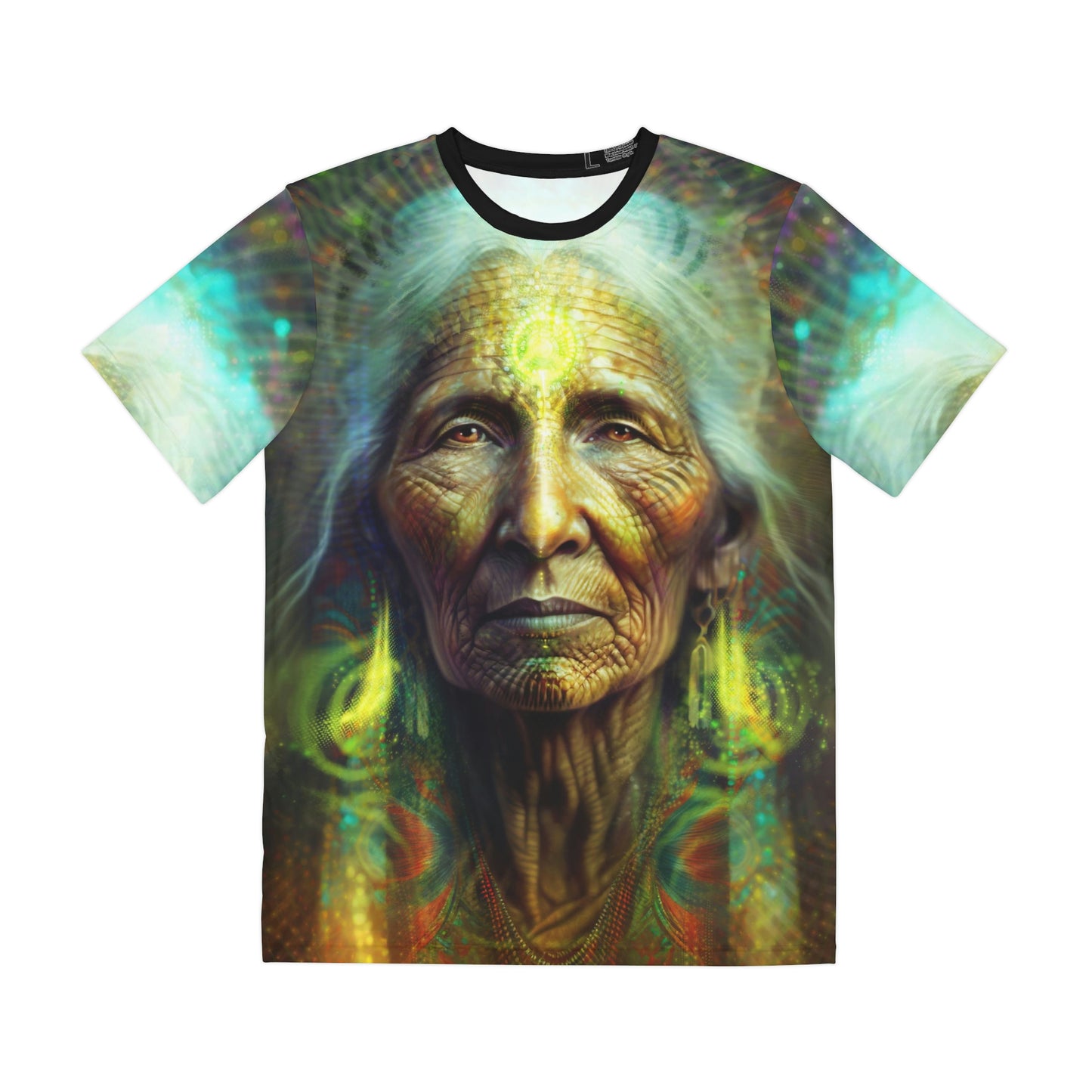 "SACRED WISDOM" Men's Polyester Tee (AOP)