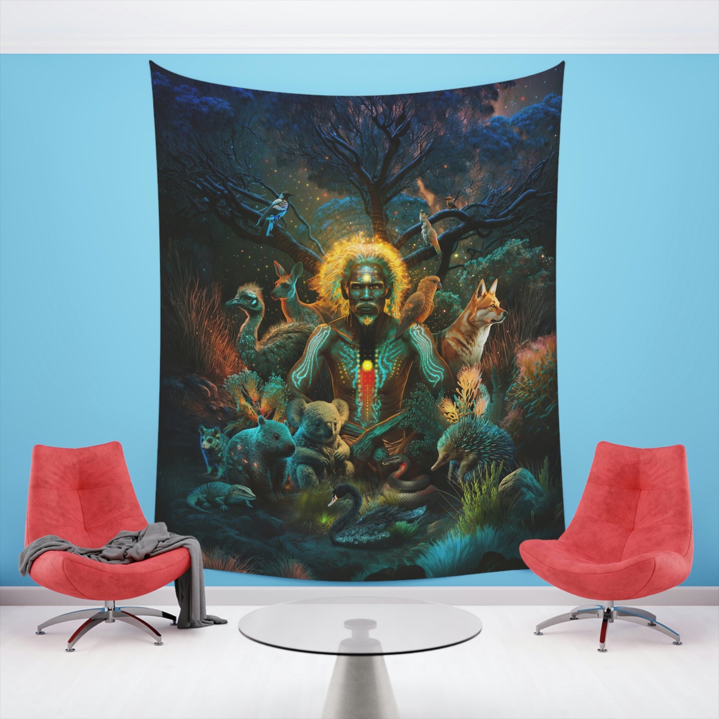 "ALWAYS DREAMING" Printed Wall Tapestry