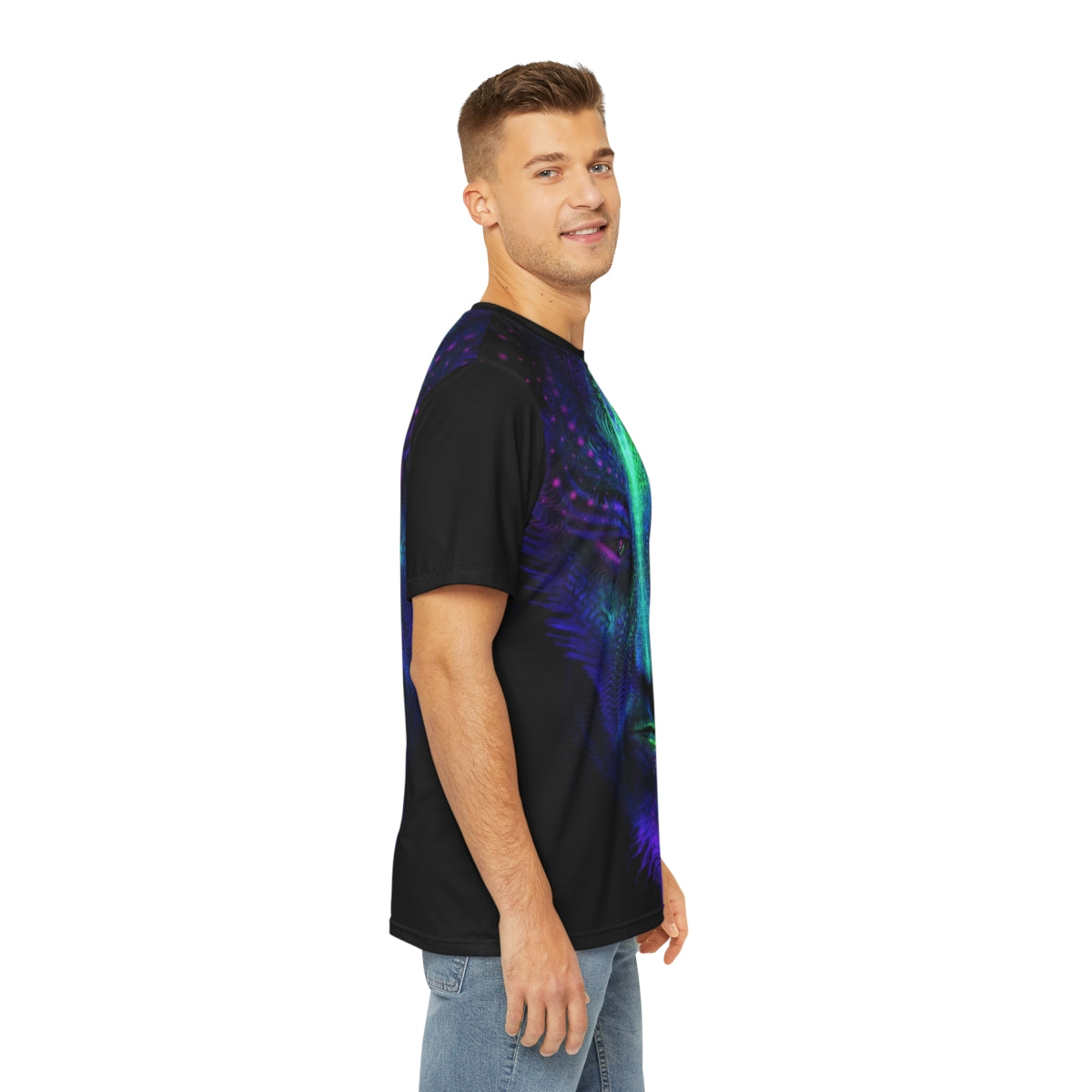 "DIGITAL SHAMAN" Men's Polyester Tee (AOP)