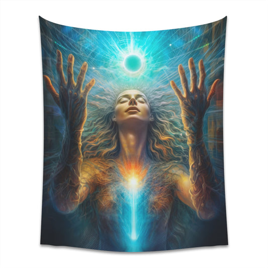 "SURRENDER" Printed Wall Tapestry