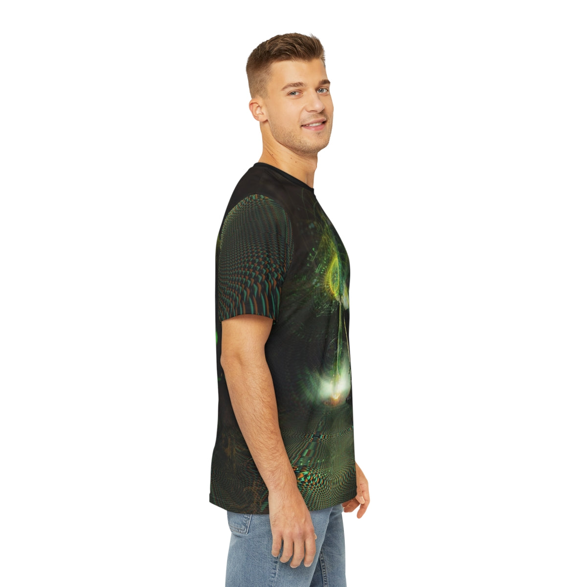 "FALLEN" Men's Polyester Tee (AOP)