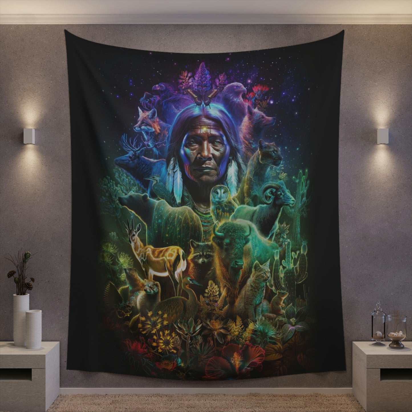 "GREAT SPIRIT" Printed Wall Tapestry