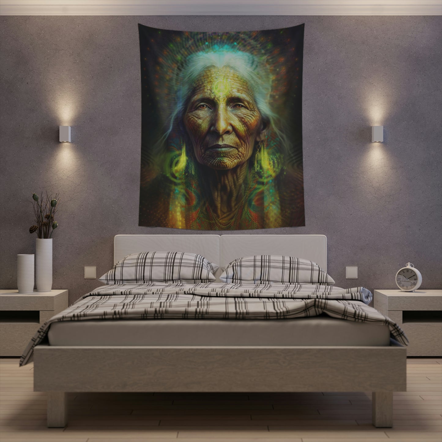 "SACRED WISDOM" Printed Wall Tapestry