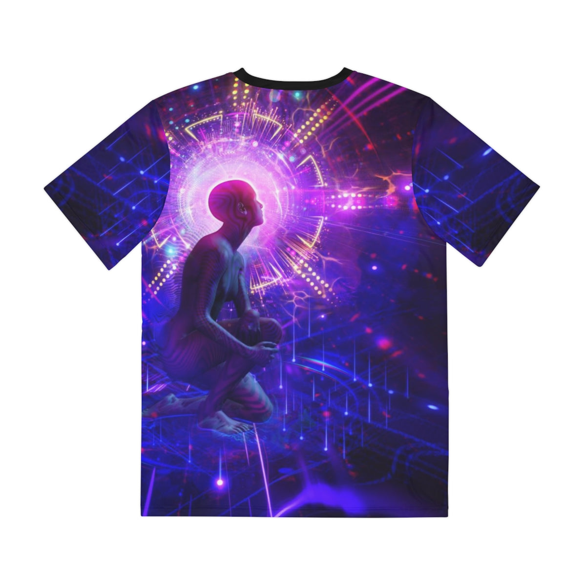 "SECRET VIBRATION" Men's Polyester Tee (AOP)