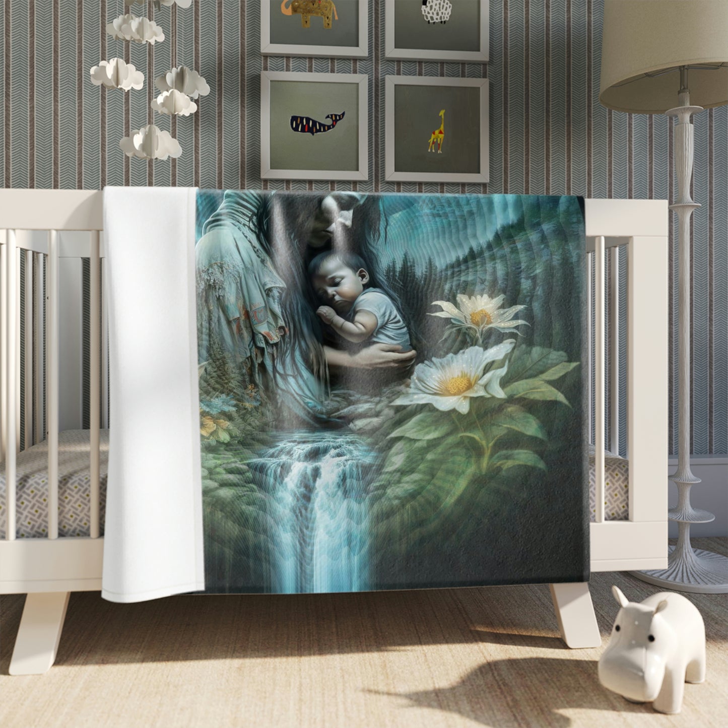 "NATURE NURTURE" Throw Blanket