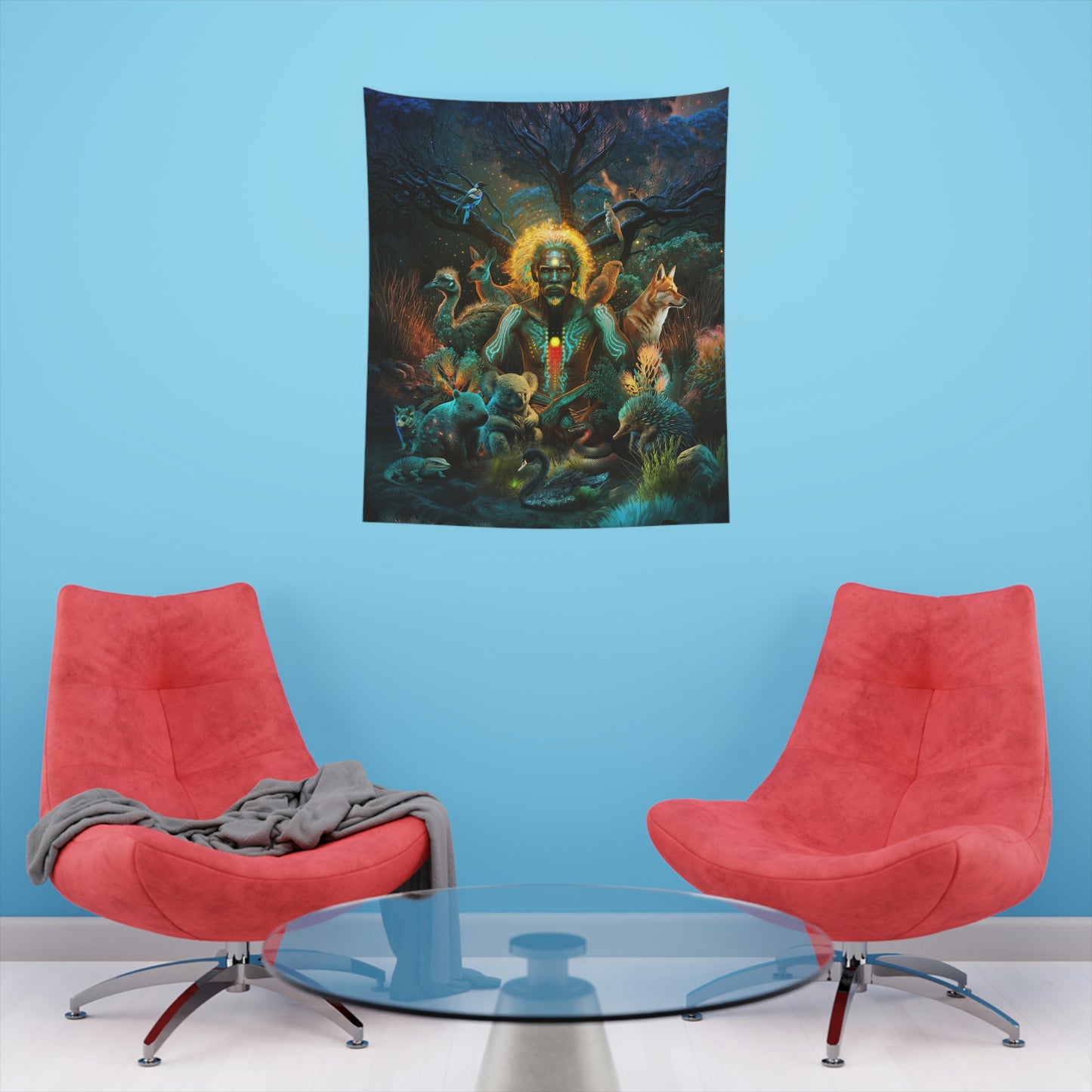 "ALWAYS DREAMING" Printed Wall Tapestry