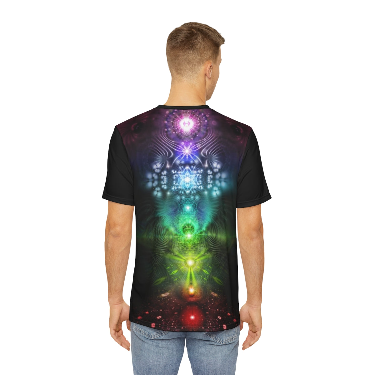 "CHAKRAS" Men's Polyester Tee (AOP)