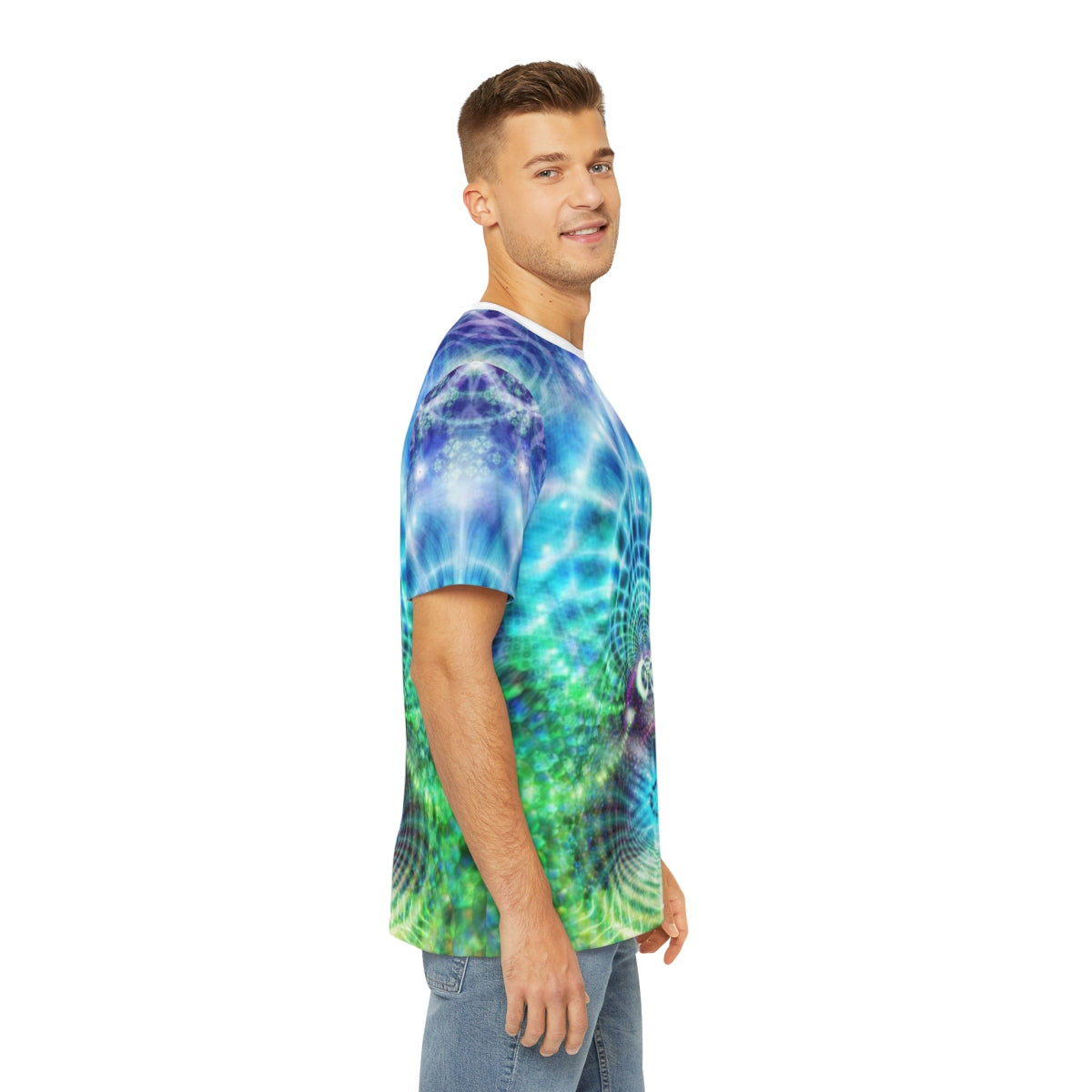 "yxed.40.6" Men's Polyester Tee (AOP)