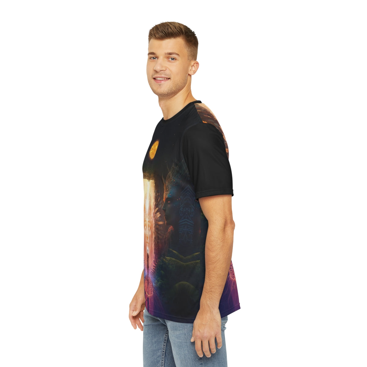 "OPENING" Men's Polyester Tee (AOP)