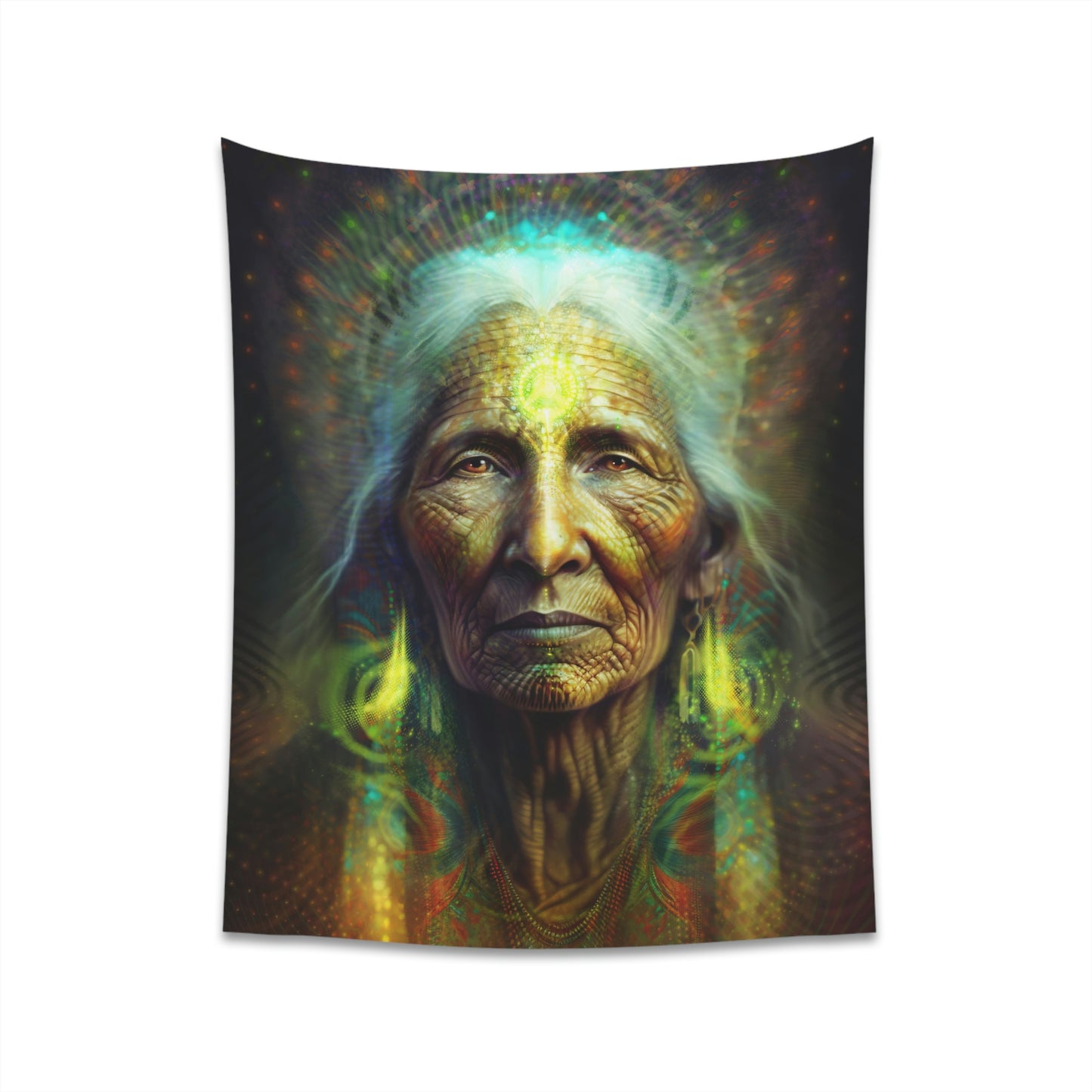 "SACRED WISDOM" Printed Wall Tapestry