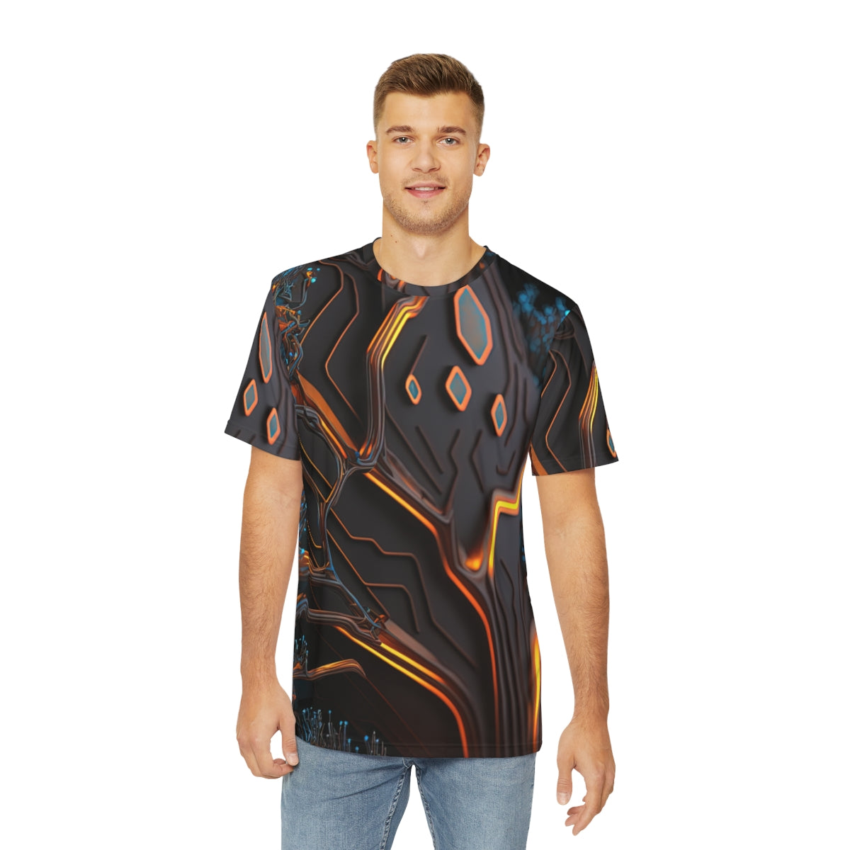 "X2.o7zvx" Men's Polyester Tee (AOP)