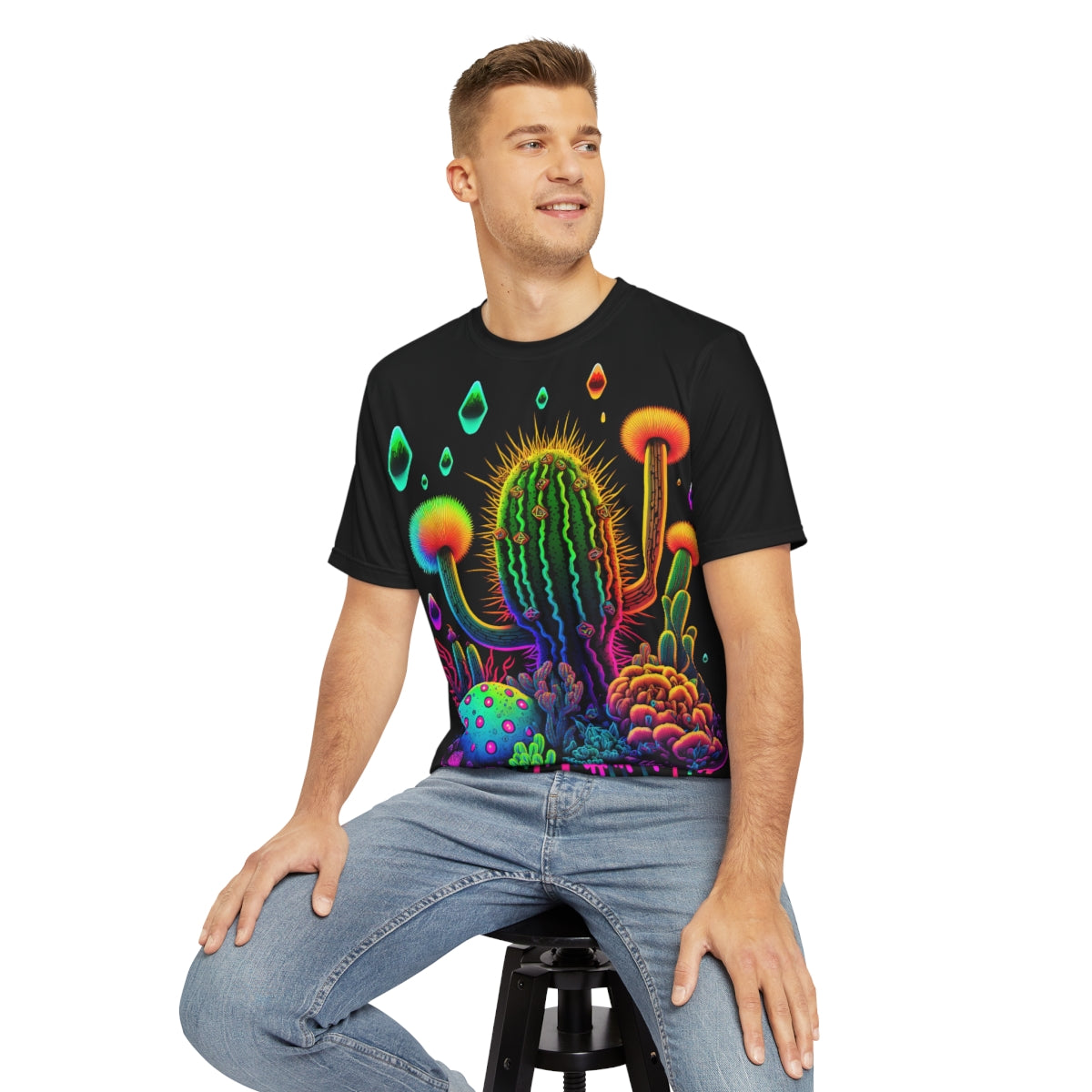 "KAKTUS" Men's Polyester Tee (AOP)